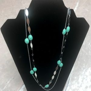 💎💰 Charming Charlie Seafoam Necklace Earring Set